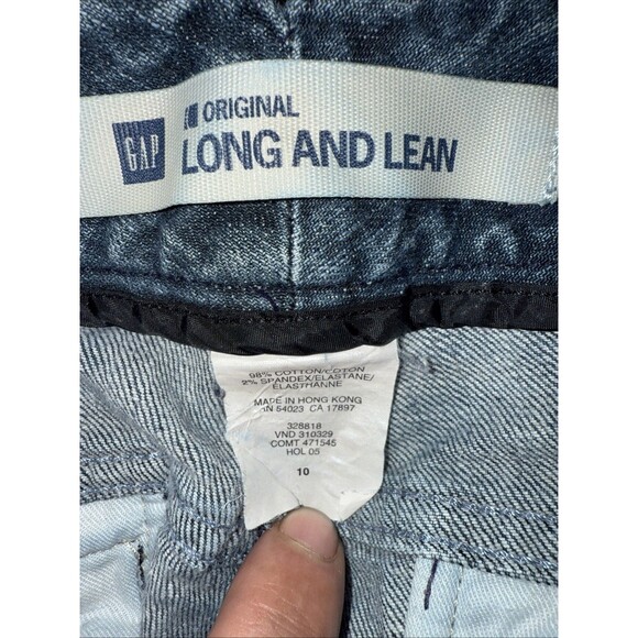 Gap Womens Long and Lean Jeans Size 2R Bootcut Low Rise Y2K Sz 10 32x30.5 GUC - Picture 9 of 10